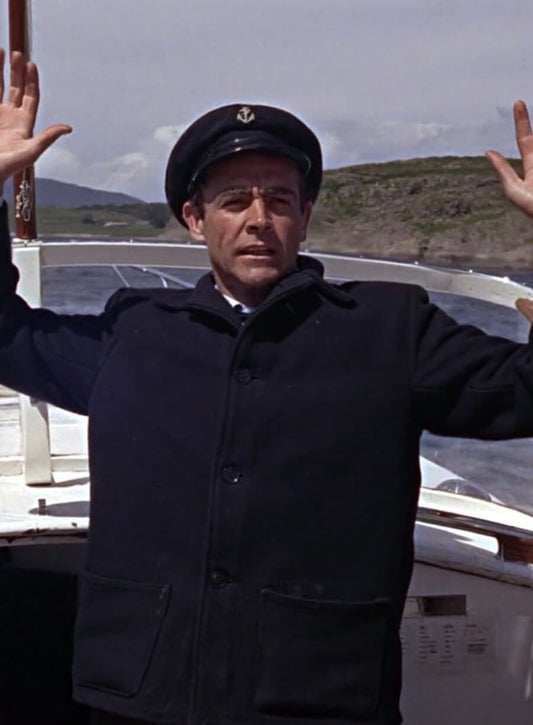 James Bond From Russia With Love Blue Wool Coat