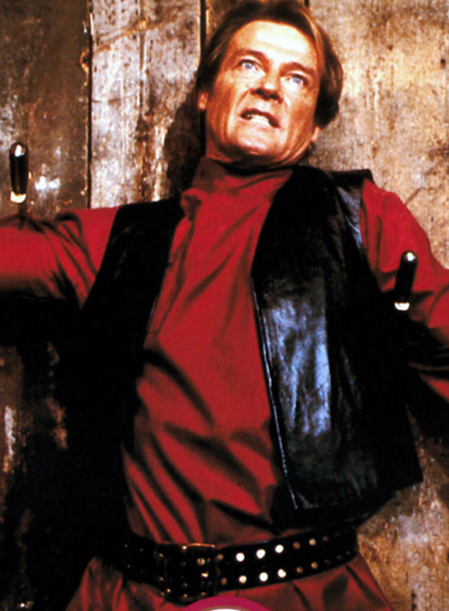 James Bond Octopussy Black Leather Vest