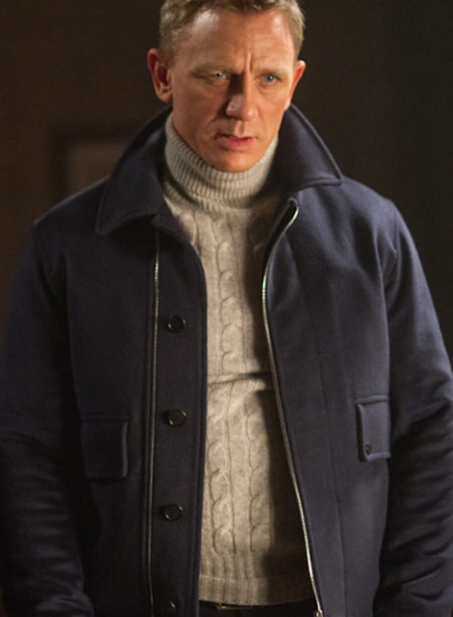James Bond Spectre Blue Wool Jacket
