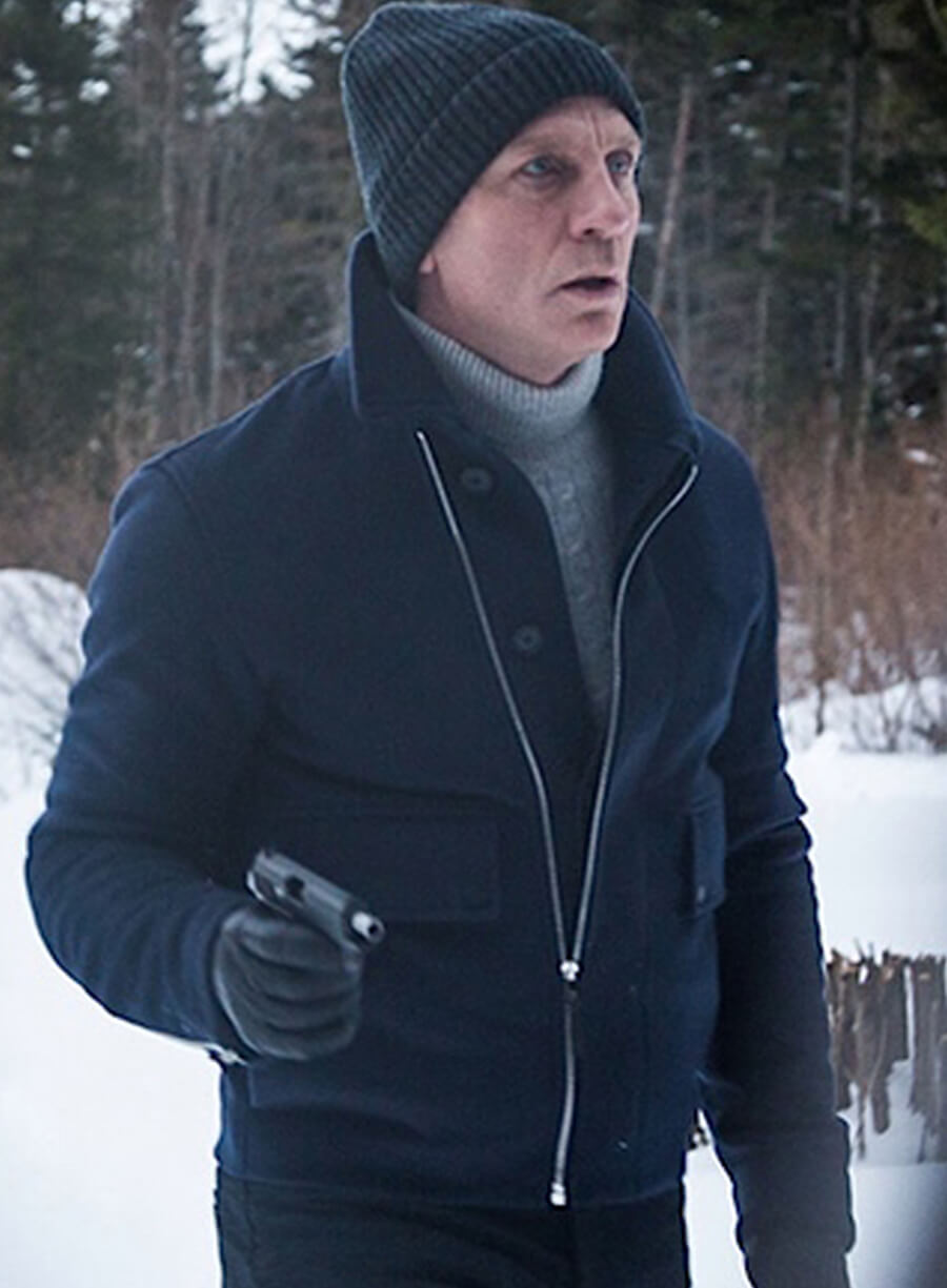 James Bond Spectre Blue Wool Jacket