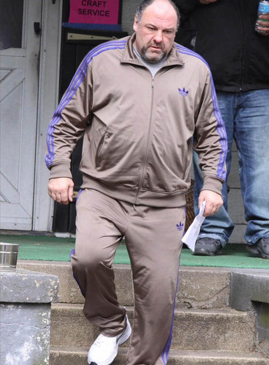 James Gandolfini Brown Tracksuit