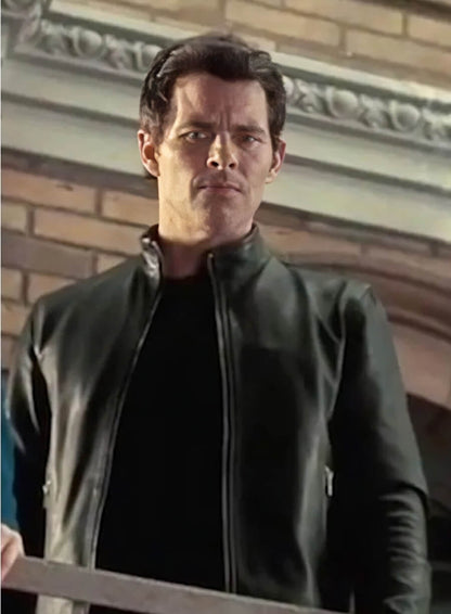 James Marsden Westworld S04 Black Leather Jacket