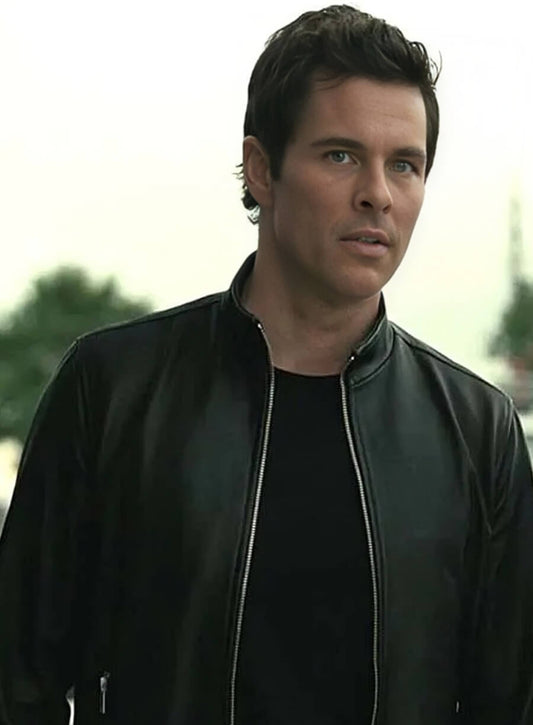 James Marsden Westworld S04 Black Leather Jacket