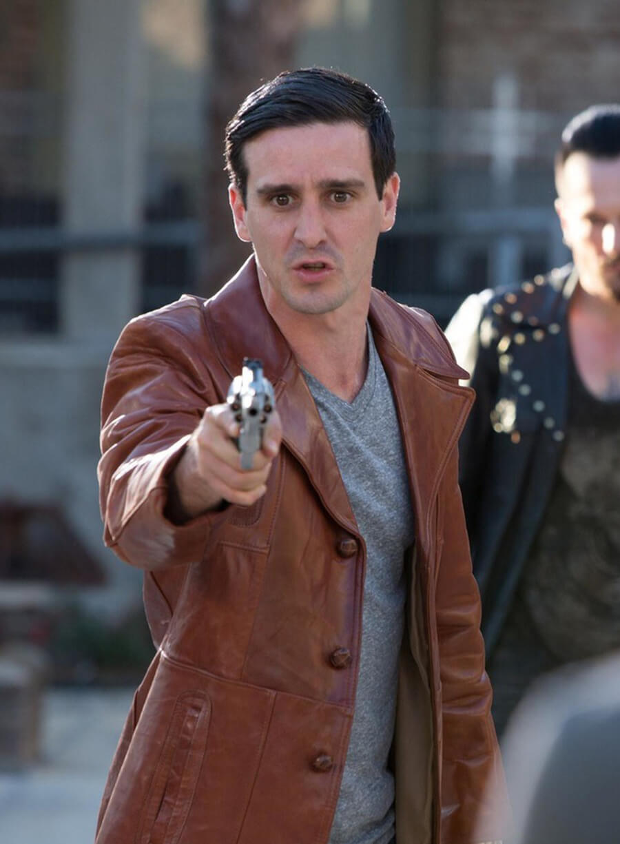 James Ransone Mr. Right Brown Leather Jacket