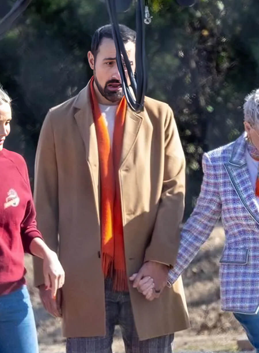 Jamie Demetriou Back in Action 2025 Brown Coat