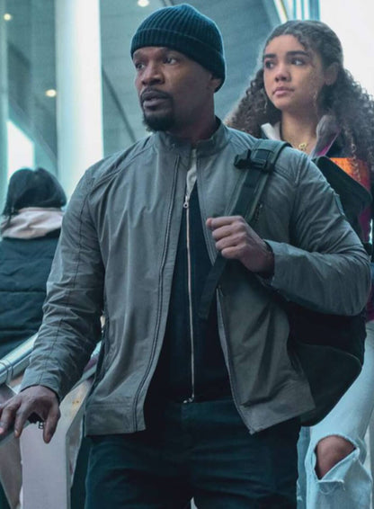 Jamie Foxx Back in Action 2025 Grey Jacket