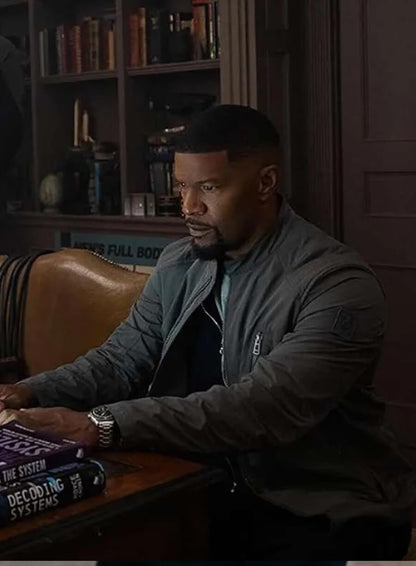 Jamie Foxx Back in Action 2025 Grey Jacket