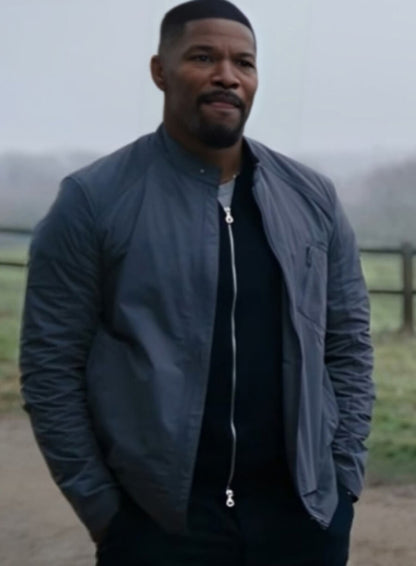 Jamie Foxx Back in Action 2025 Grey Jacket