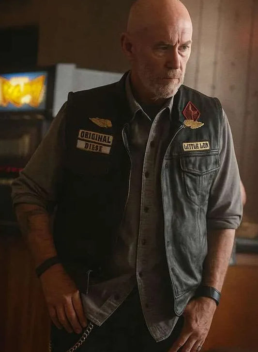 Jamie McShane Task 2025 Black Leather Vest