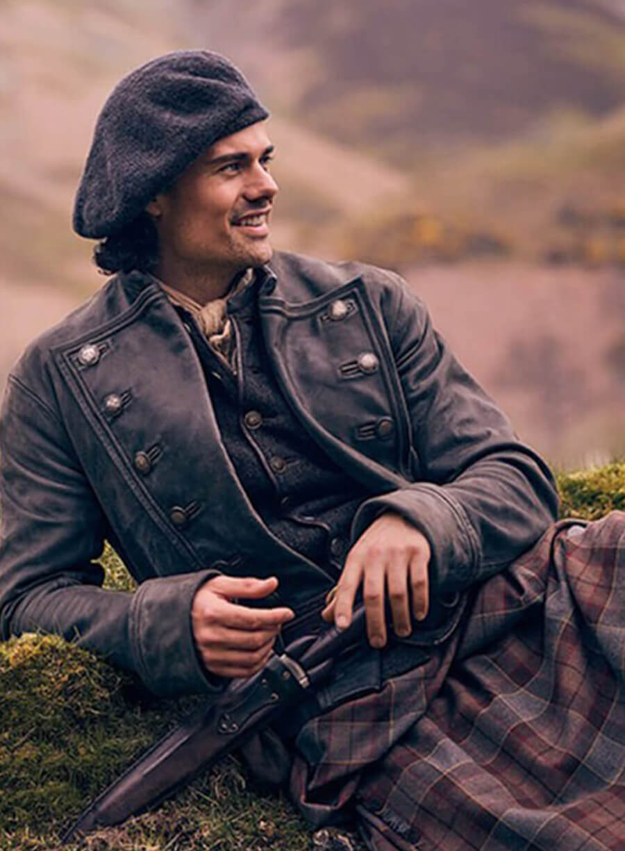Jamie Roy Outlander: Blood of My Blood Leather Jacket