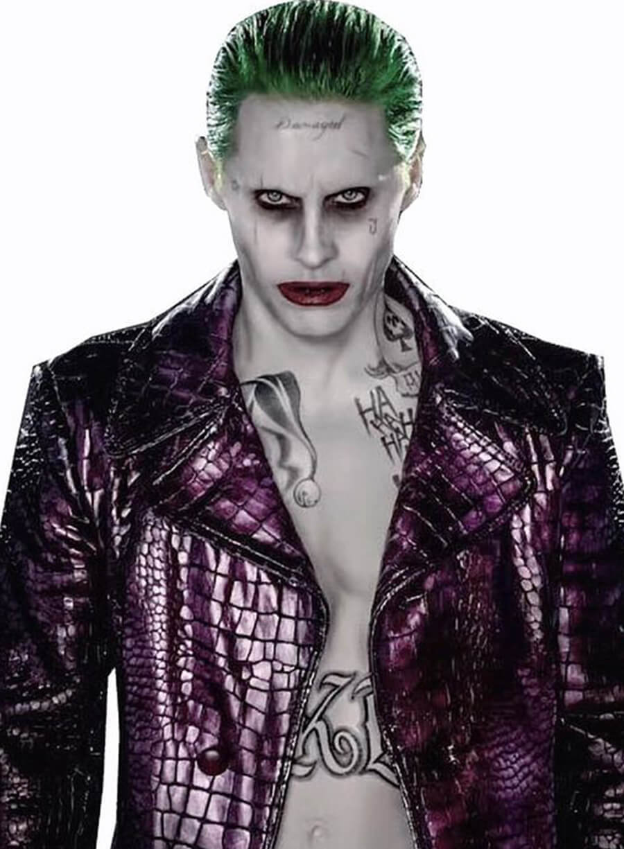 Jared Leto Suicide Squad Purple Leather Coat