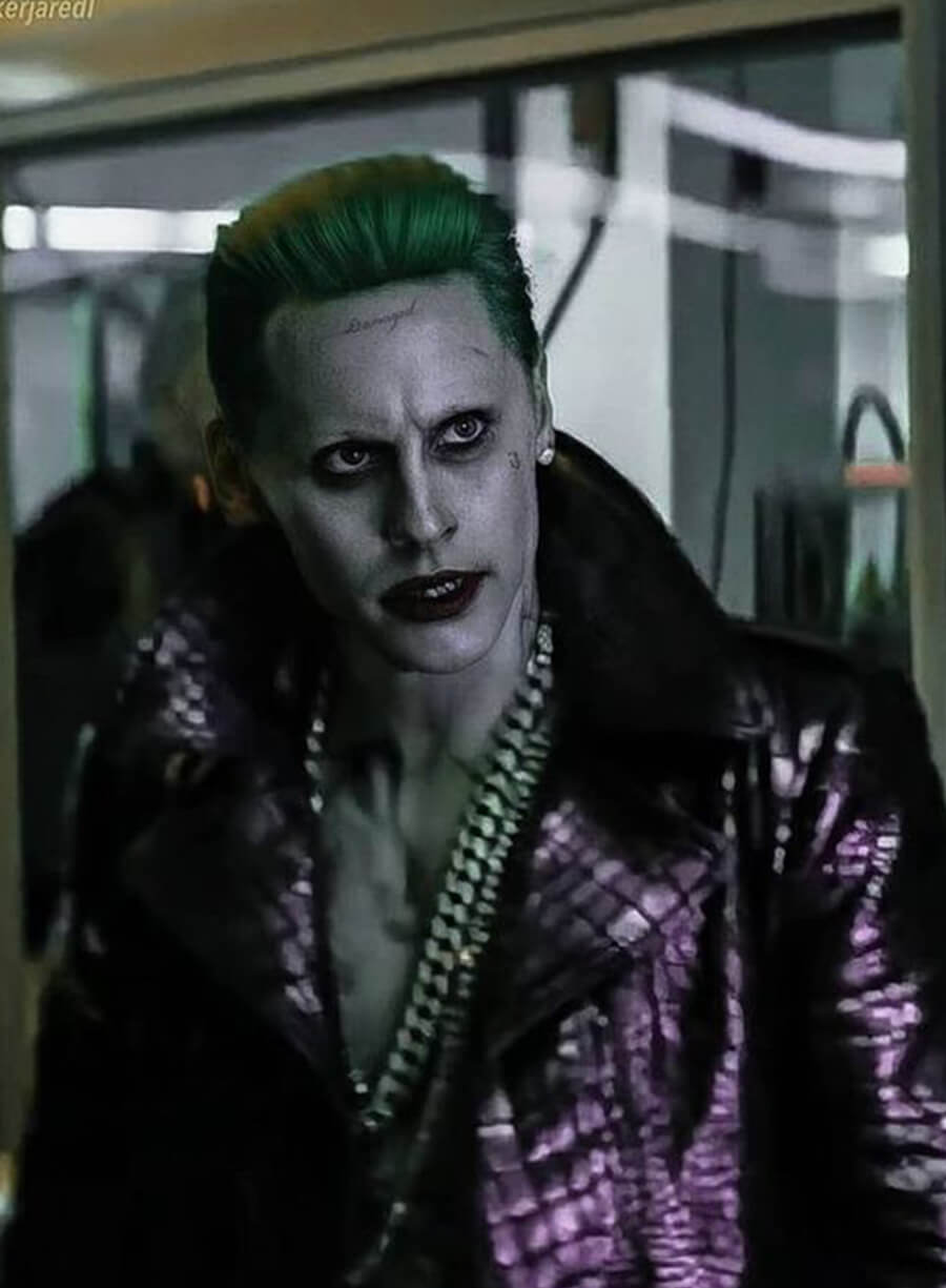 Jared Leto Suicide Squad Purple Leather Coat