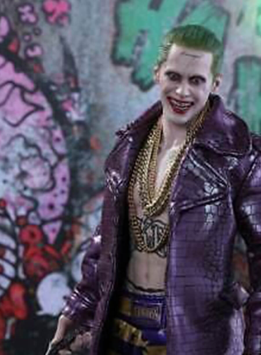 Jared Leto Suicide Squad Purple Leather Coat