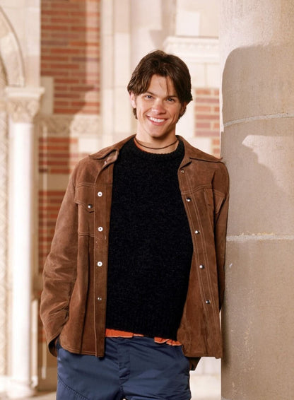 Jared Padalecki Gilmore Girls Brown Suede Jacket