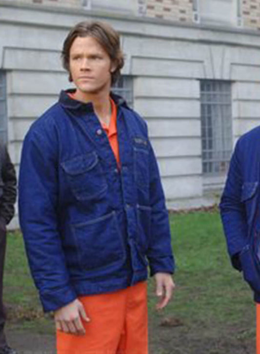 Jared Padalecki Supernatural  Blue Denim Jacket