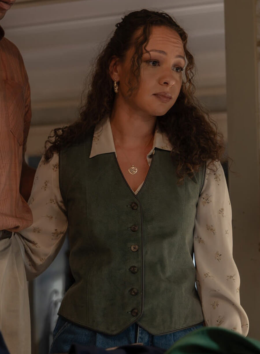 Jasmine Cephas Jones Lanterns S01 Suede Vest