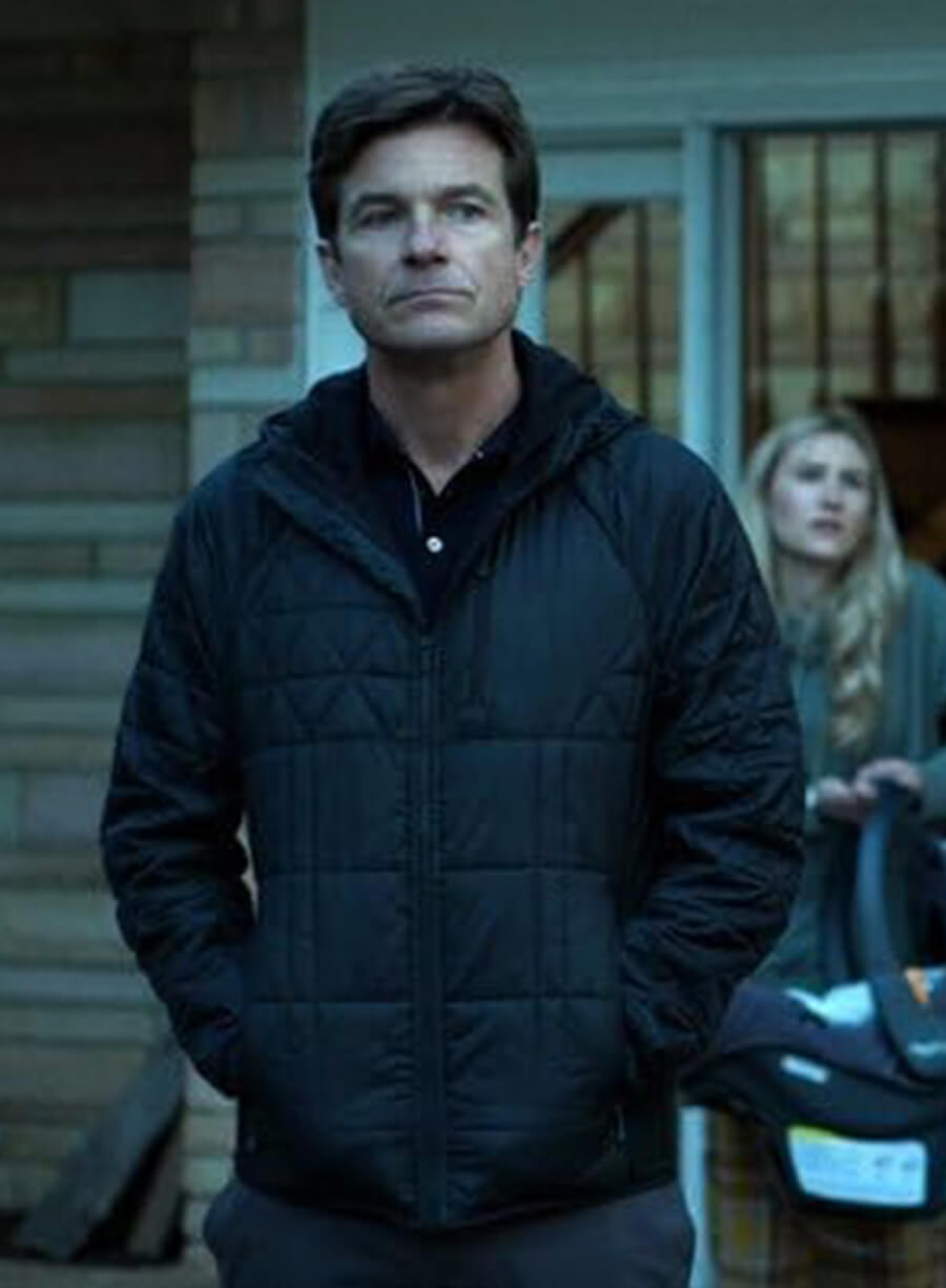 Jason Bateman Ozark Quilted Hooded Jacket