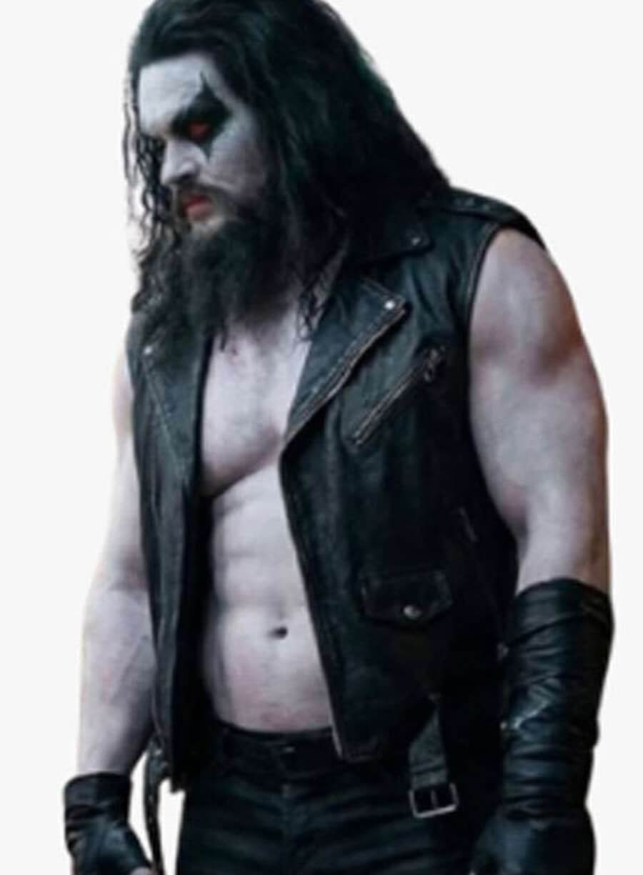 Jason Momoa Supergirl 2026 Black Leather Vest