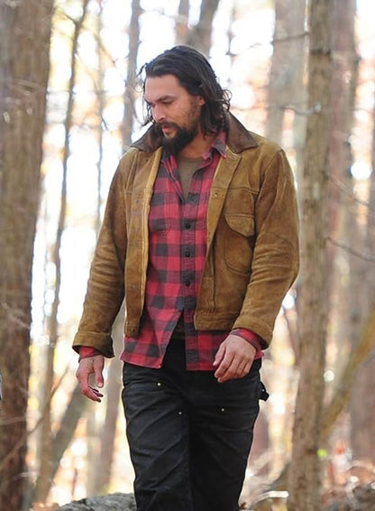 Jason Momoa The Red Road Brown Suede Jacket