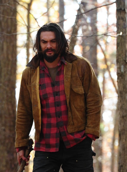 Jason Momoa The Red Road Brown Suede Jacket