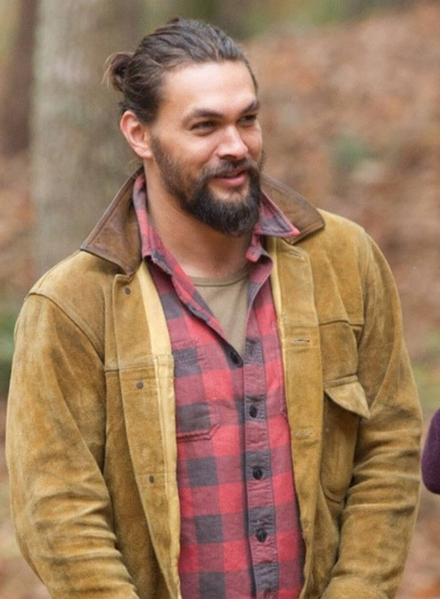 Jason Momoa The Red Road Brown Suede Jacket