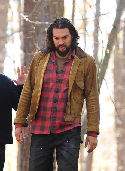 Jason Momoa The Red Road Brown Suede Jacket