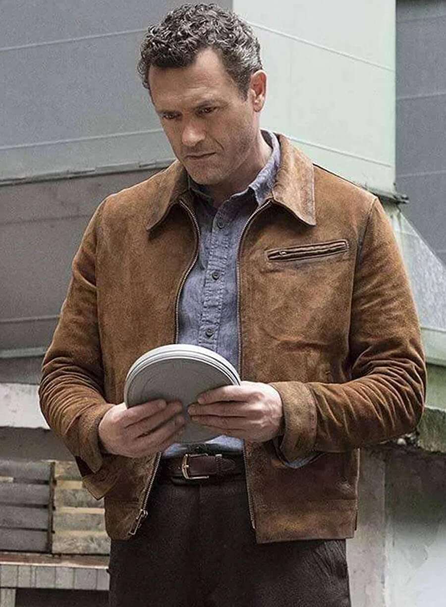 Jason O’Mara The Man in the High Castle Brown Leather Jacket