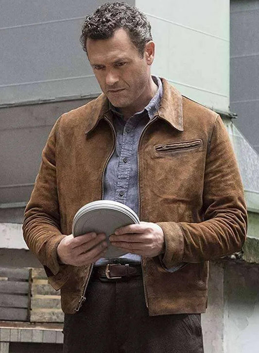 Jason O’Mara The Man in the High Castle Brown Leather Jacket