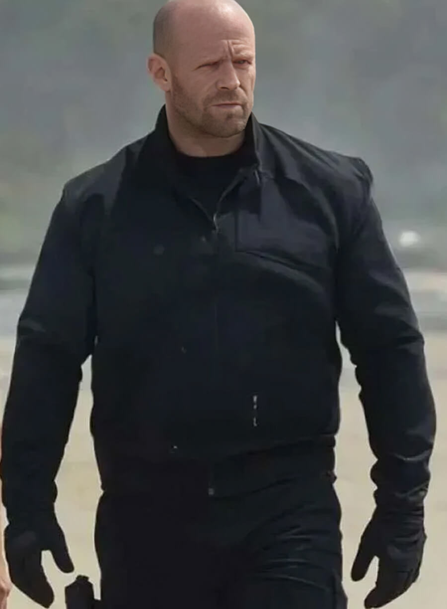 Jason Statham A Working Man 2025 Black Jacket