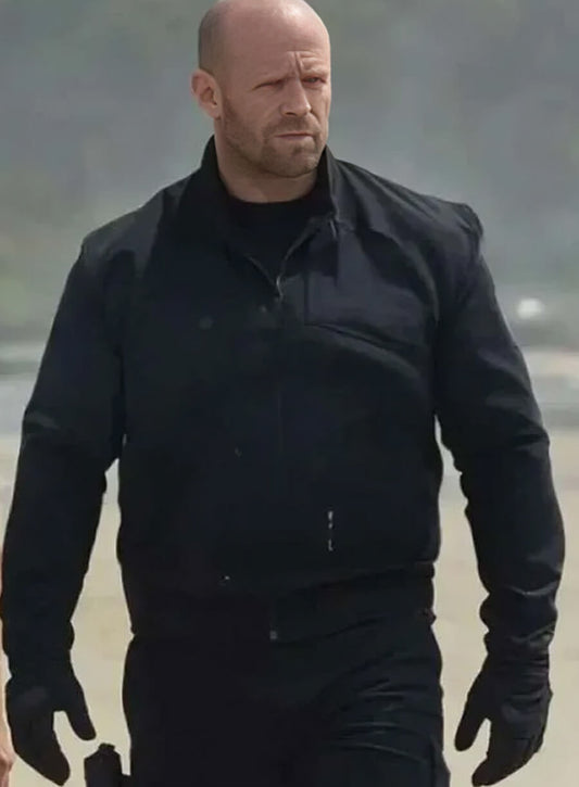 Jason Statham A Working Man 2025 Black Jacket