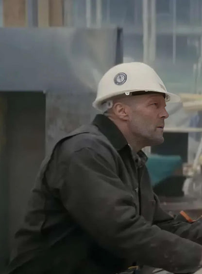 Jason Statham A Working Man 2025 Grey Jacket