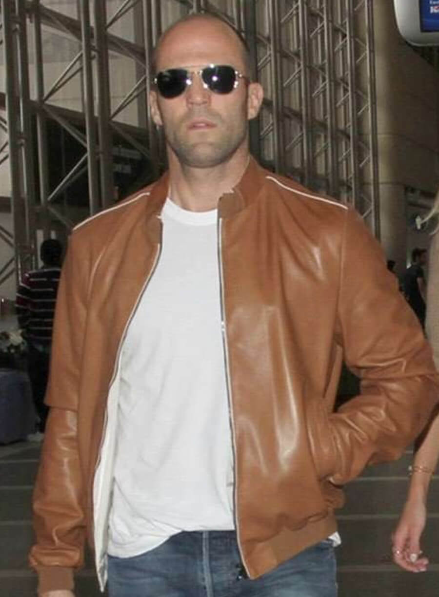 Jason Statham Brown Bomber Jacket