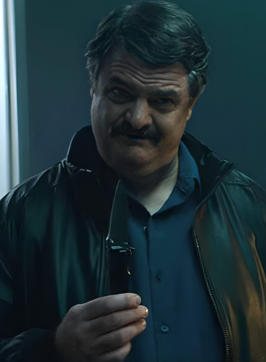 Jasper Krenn You Tv Series Black Leather jacket