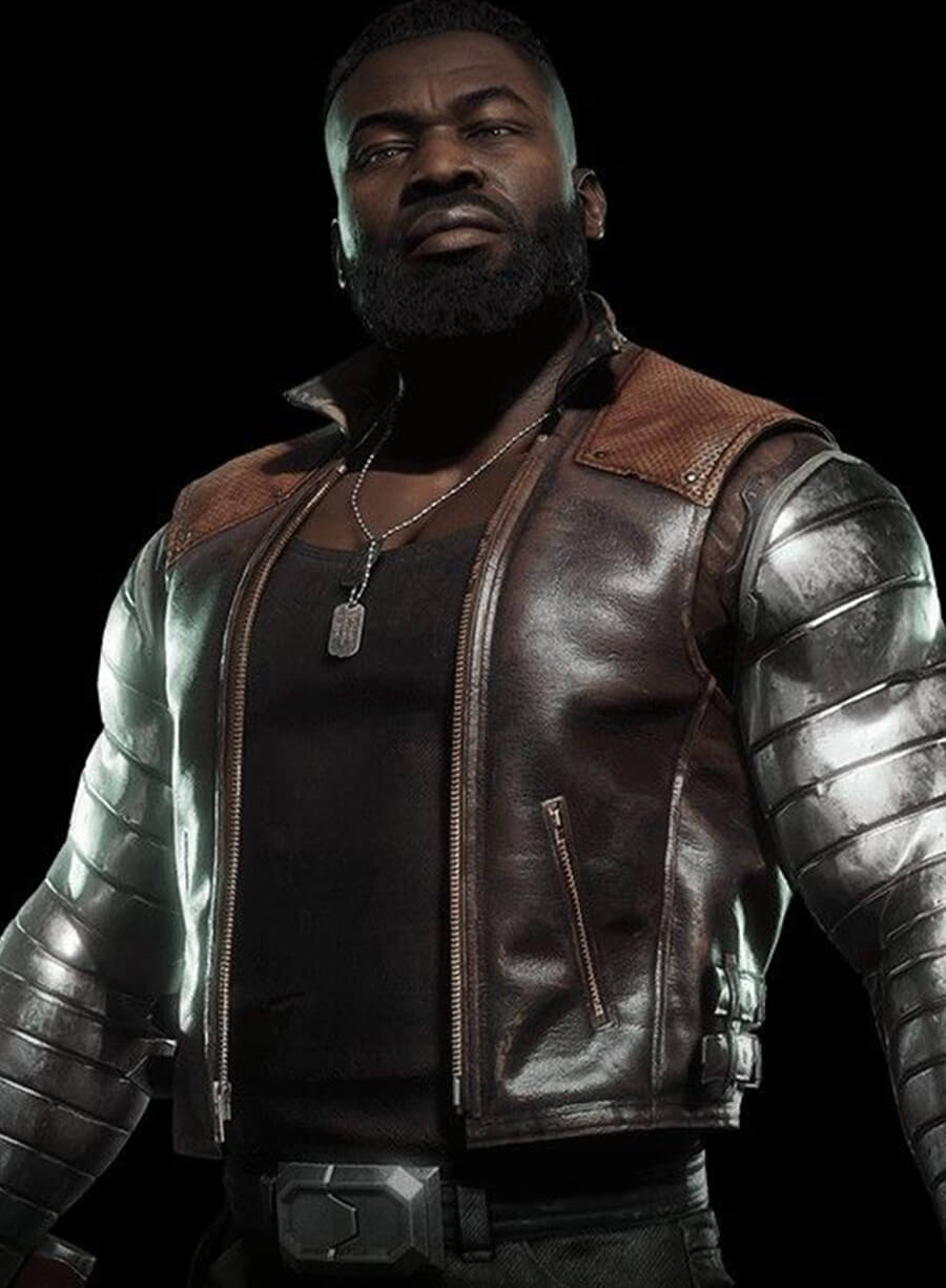 Jax Mortal Kombat 11 Brown Leather Vest