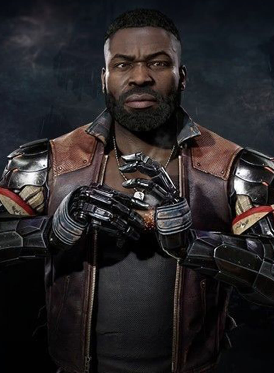 Jax Mortal Kombat 11 Brown Leather Vest