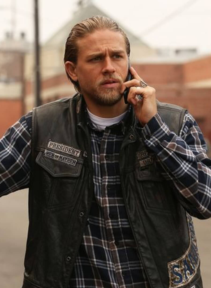 Jax Teller Sons of Anarchy Black Vest
