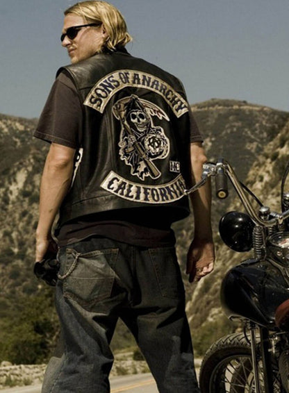 Jax Teller Sons of Anarchy Black Vest