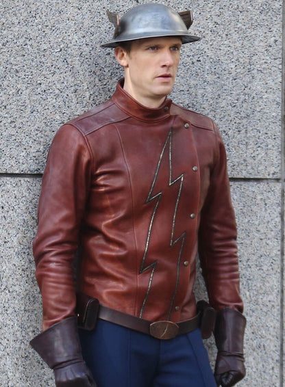 Jay Garrick The Flash Brown Leather Jacket