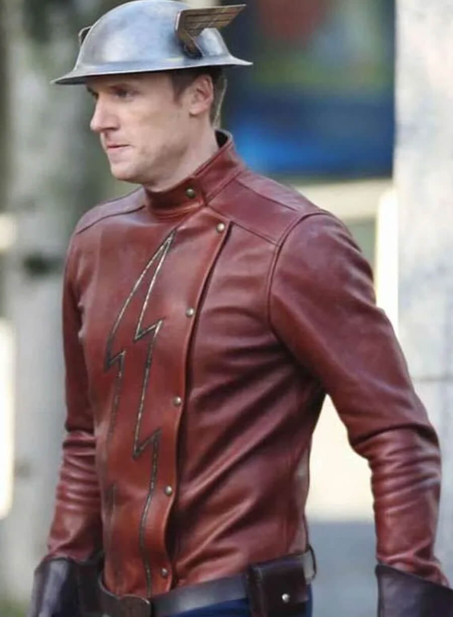 Jay Garrick The Flash Brown Leather Jacket