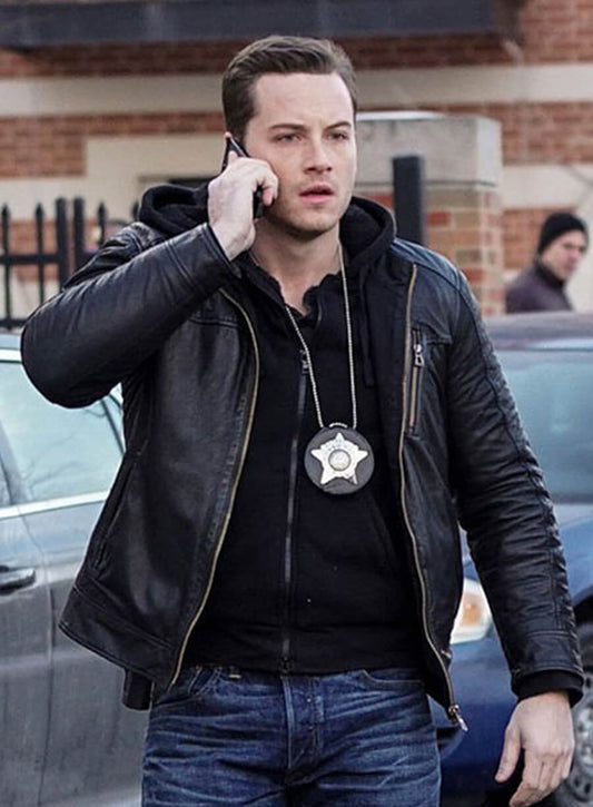 Jay Halstead Chicago P.D. Black Leather Jacket