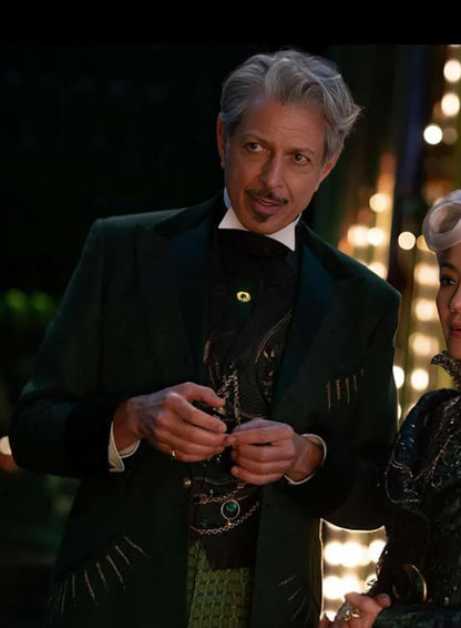 Jeff Goldblum Wicked 2024 Green Coat