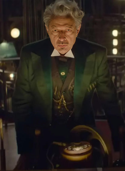 Jeff Goldblum Wicked 2024 Green Coat
