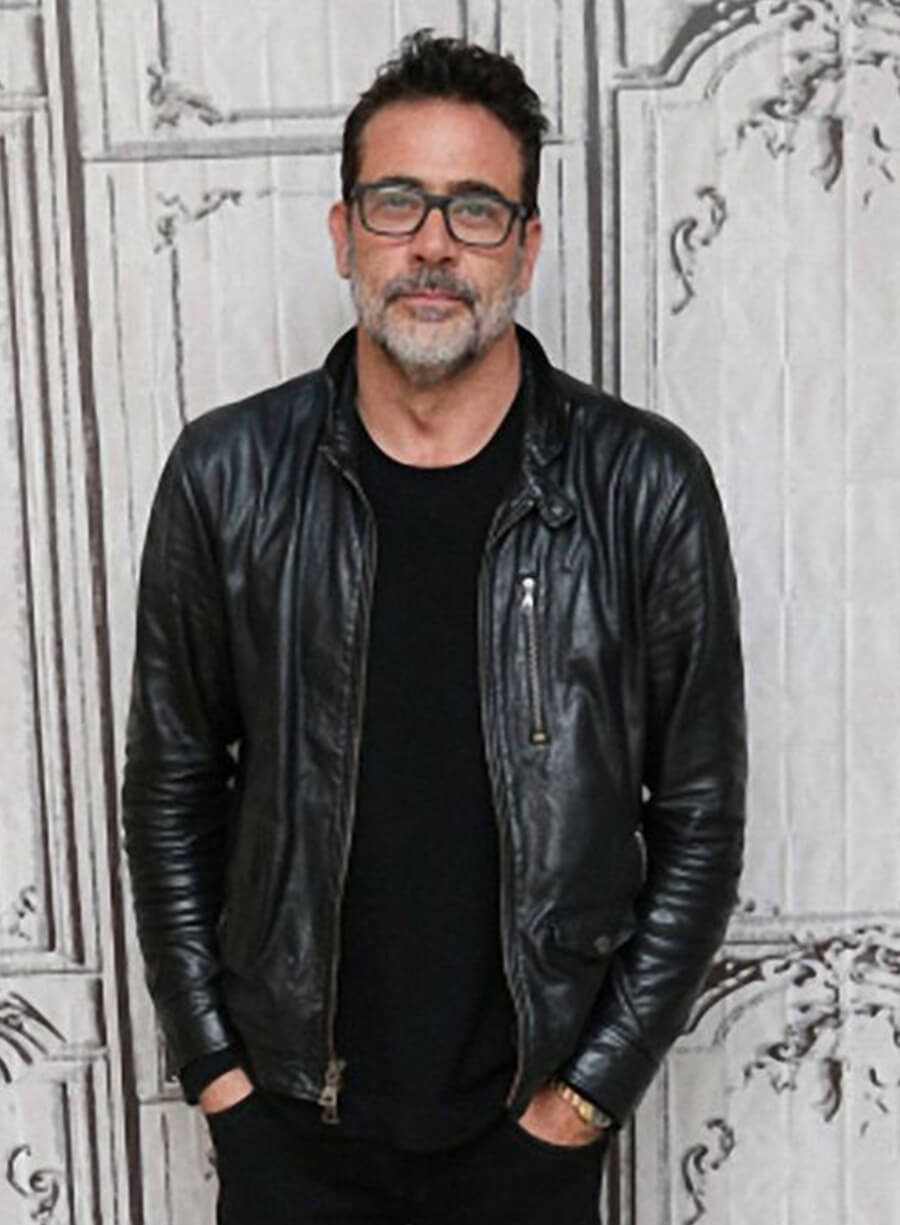 Jeffrey Dean Morgan Black Leather Jacket