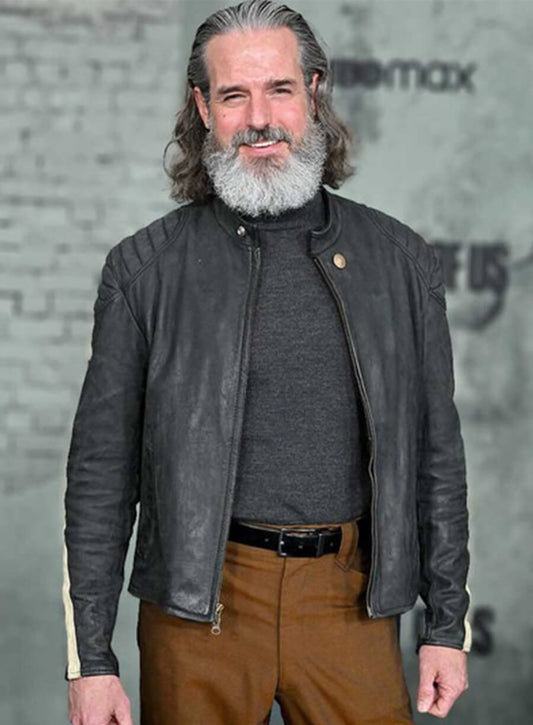Jeffrey Pierce The Last of Us Premiere Black Leather Jacket