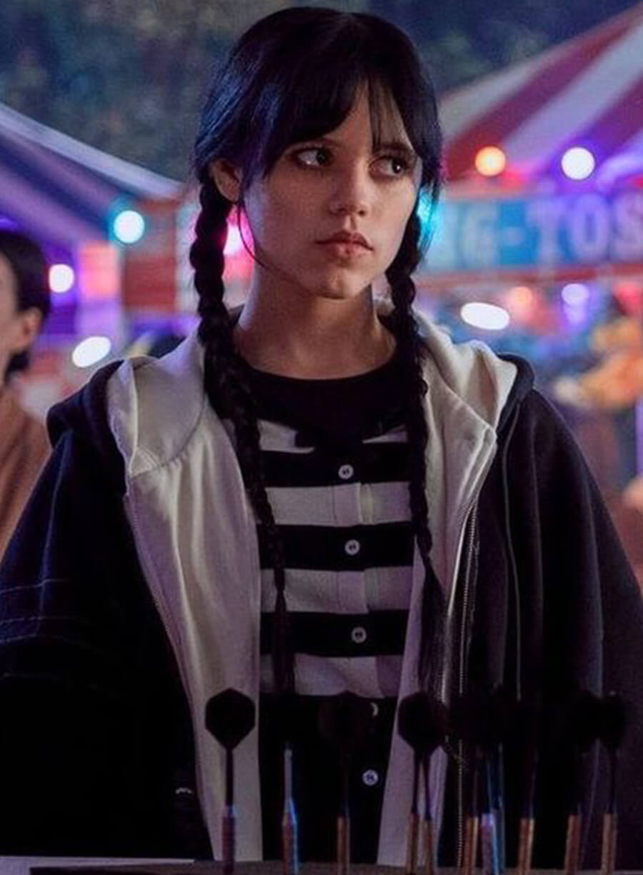 Jenna Ortega Wednesday Hooded Jacket