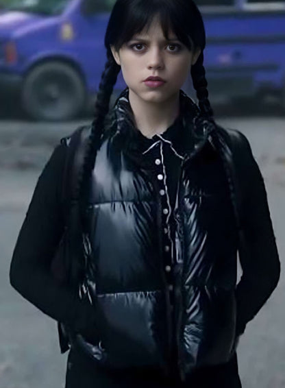 Jenna Ortega Wednesday S02 Puffer Vest