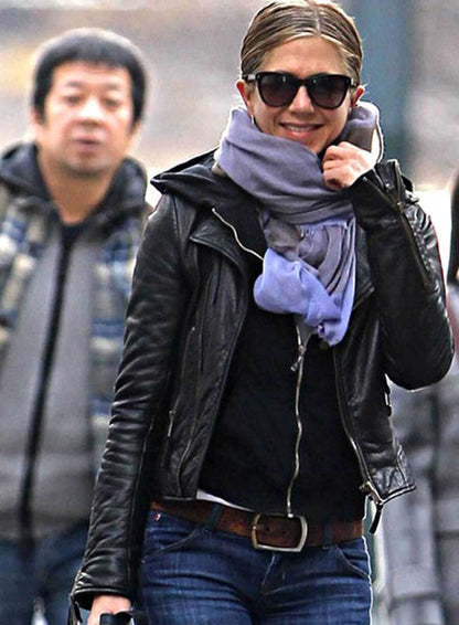 Jennifer Aniston Black Leather Jacket