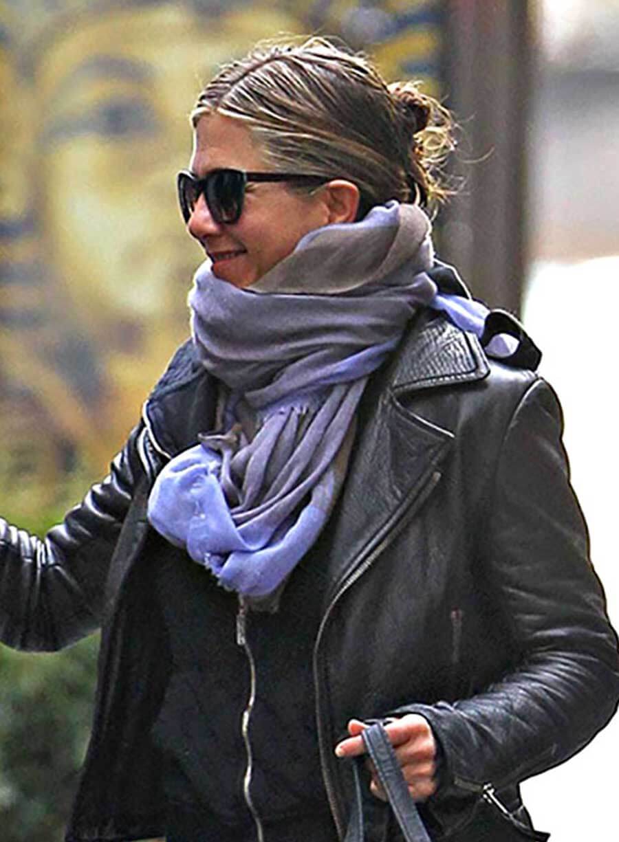 Jennifer Aniston Black Leather Jacket