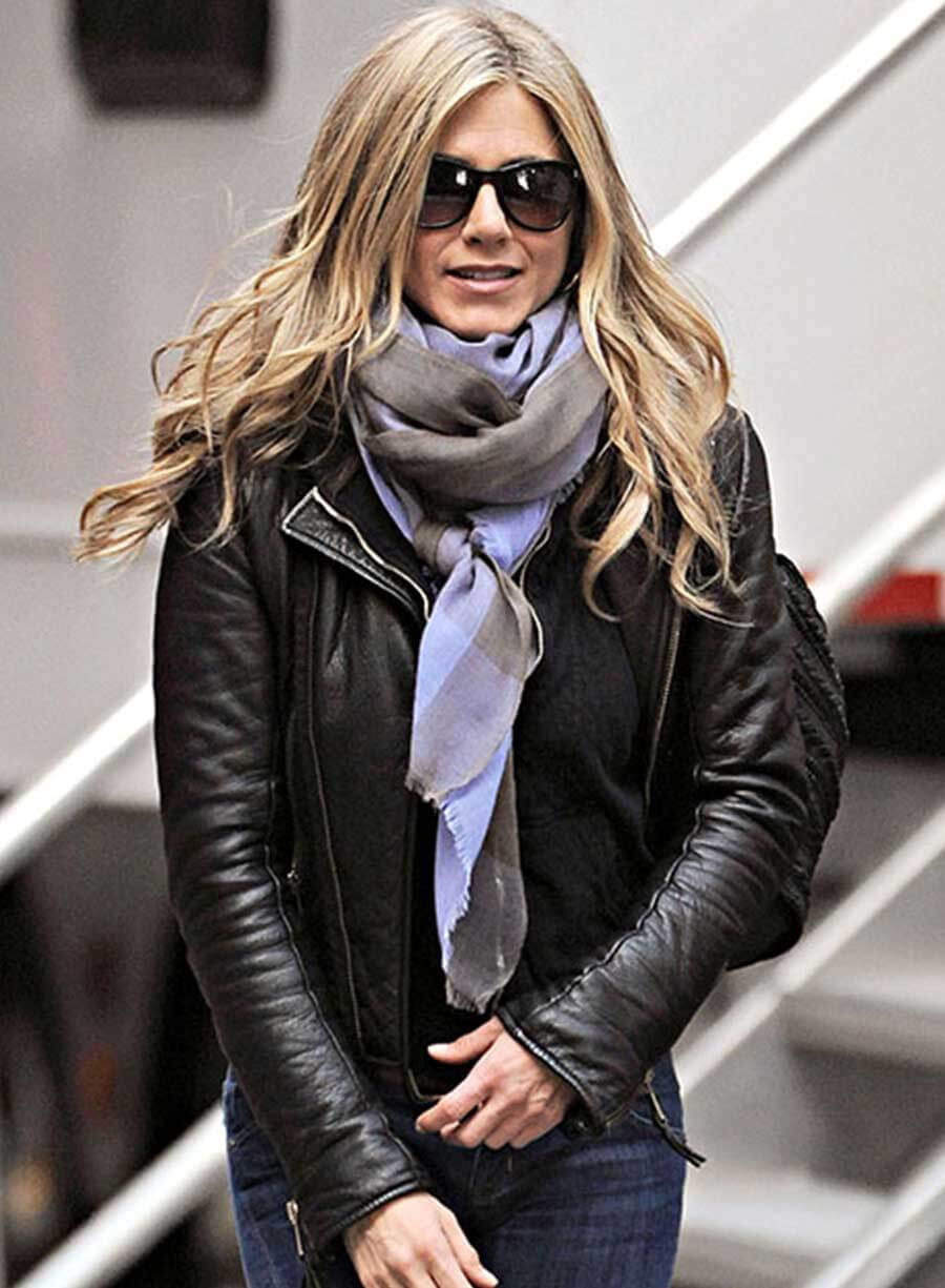 Jennifer Aniston Black Leather Jacket