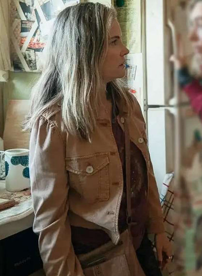 Jennifer Jason Leigh Night Always Comes Brown Jacket